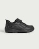 image 1 of F&F School Boys Textured Strap Fastening Trainers in Black