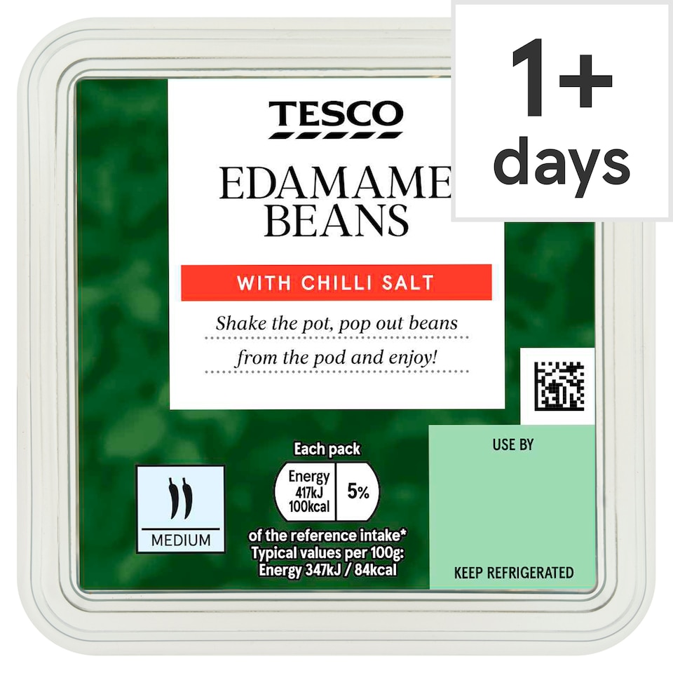 Tesco Edamame Beans with Chilli Salt 120g