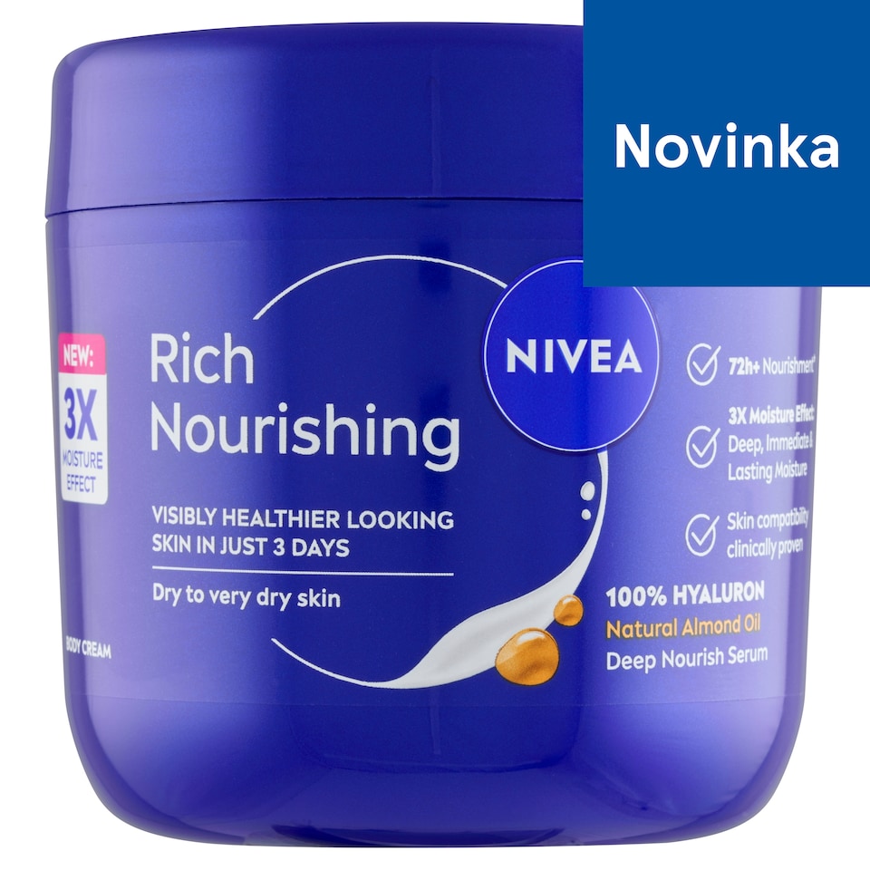 obrázok 1 z Nivea Rich Nourishing Vyživujúci telový krém 400 ml