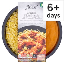 Tesco Finest Chicken Tikka Masala And Pilau Rice 450G