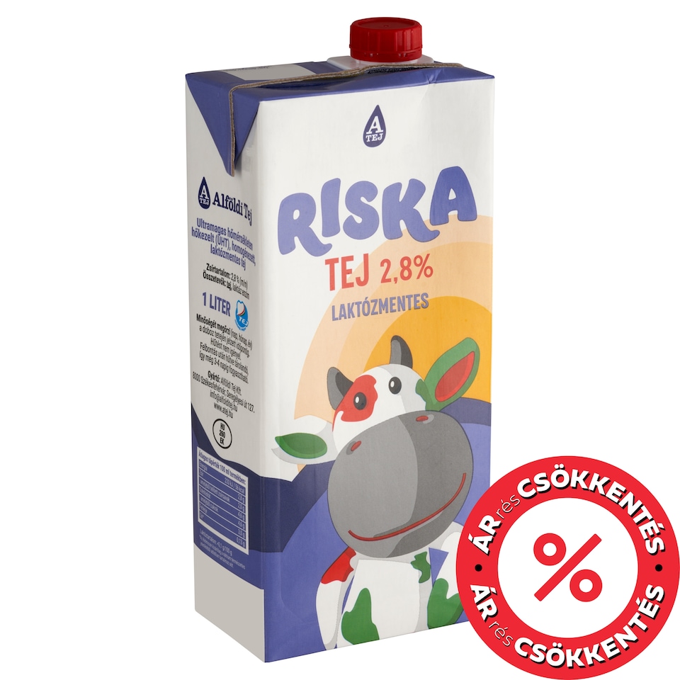 Riska UHT Lactose-Free Milk 2,8% 1 l