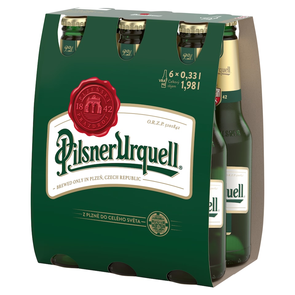 Pilsner Urquell Pivo ležiak svetlý 6 x 0,33 l (1,98 l)
