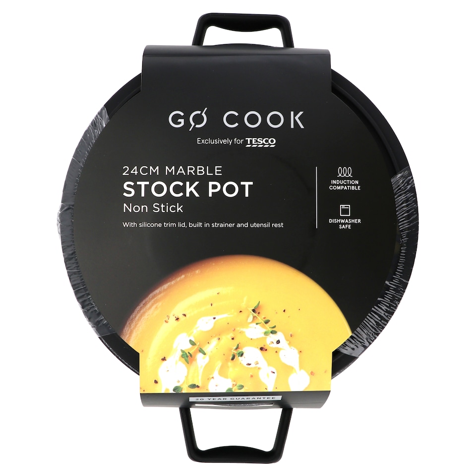 image 1 of Go Cook Marble Stockpot 24cm
