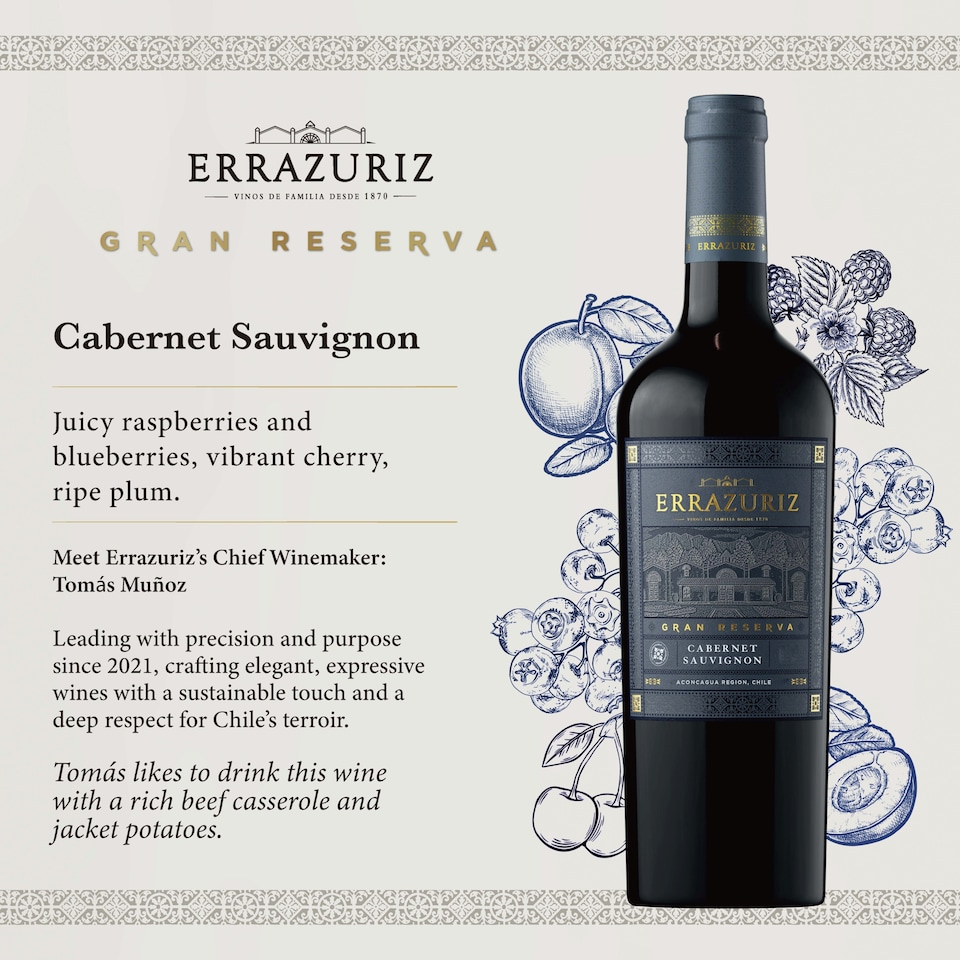 image 1 of Errazuriz Gran Reserva Cabernet Sauvignon 75cl