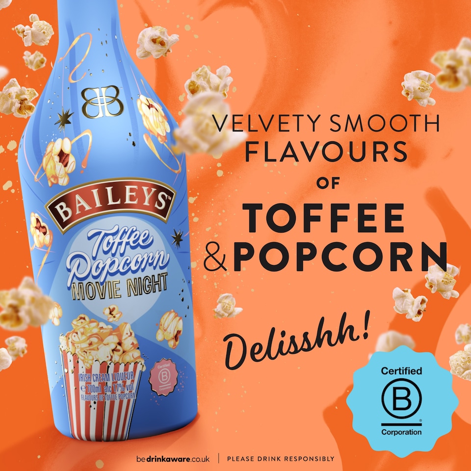 image 1 of Baileys Toffee Popcorn Movie Night Irish Cream Liqueur 70cl