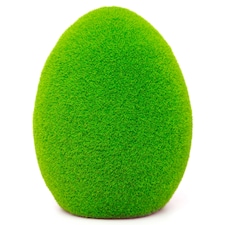 GLOBAL GIZMOS GREEN FLOCKED EGG LARGE