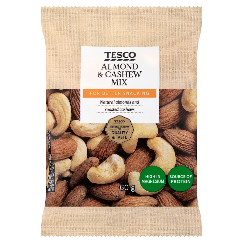 Tesco Almond & Cashew Mix 60g