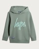 image 4 of Hype Logo Hoodie in Green