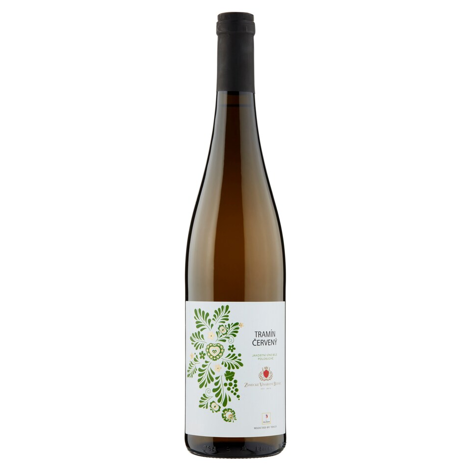 Tesco Tramín červený jakostní víno bílé polosuché 750ml