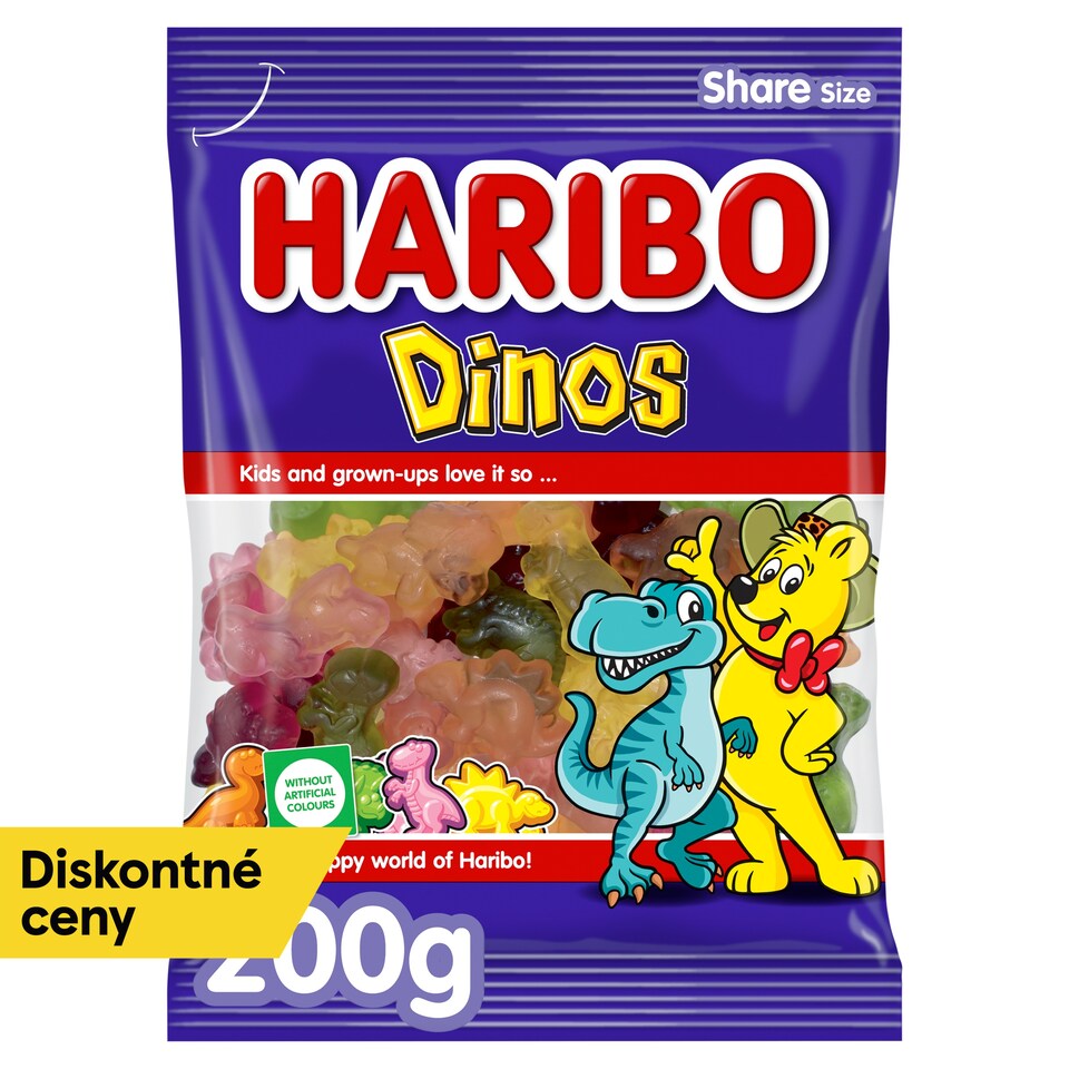 Haribo Dinos želé s ovocnými príchuťami 200 g