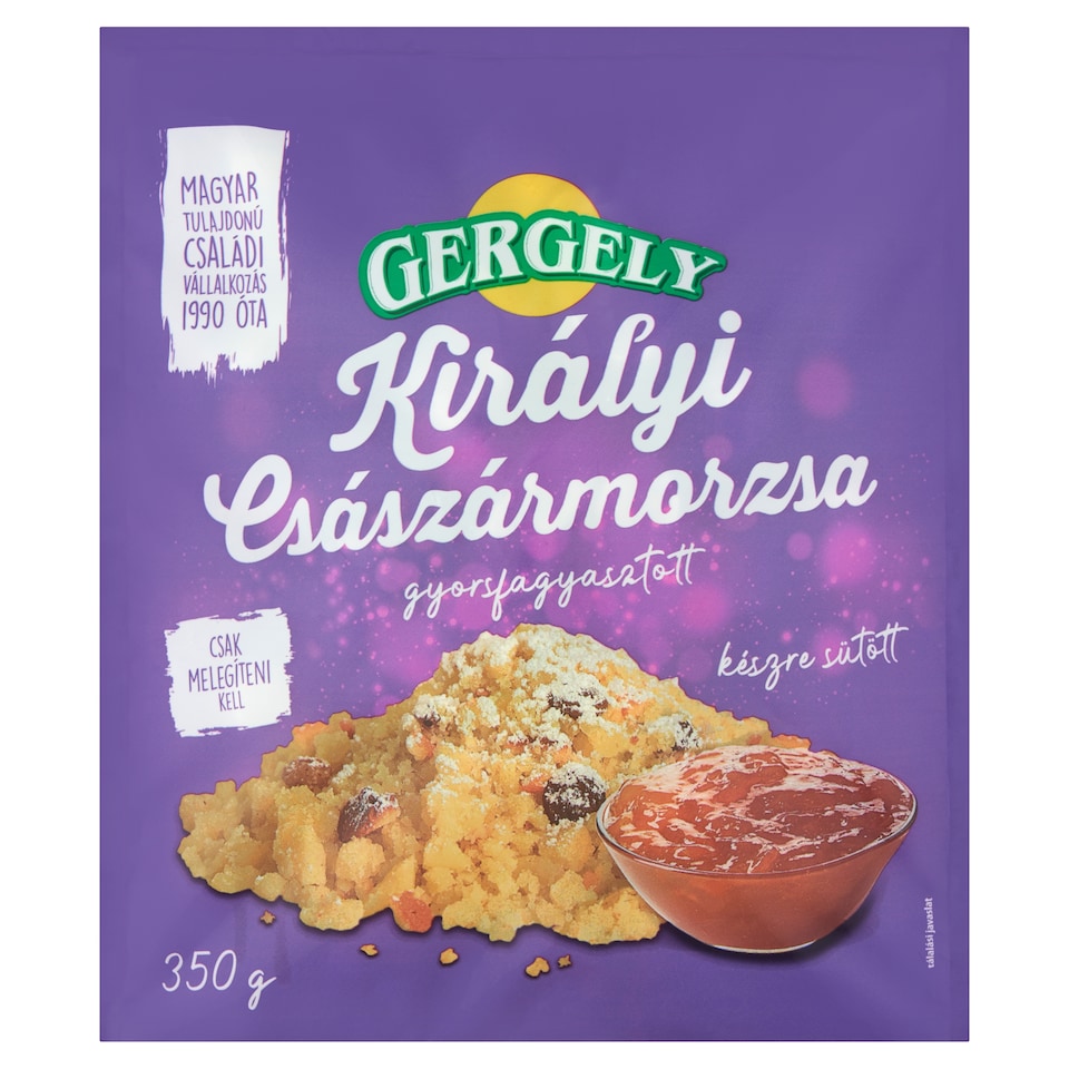 Gergely gyorsfagyasztott királyi császármorzsa 350 g
