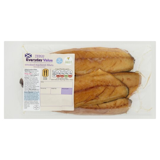 TESCO EDAY VALUE SMOKED MACKEREL FILLETS Tesco Groceries