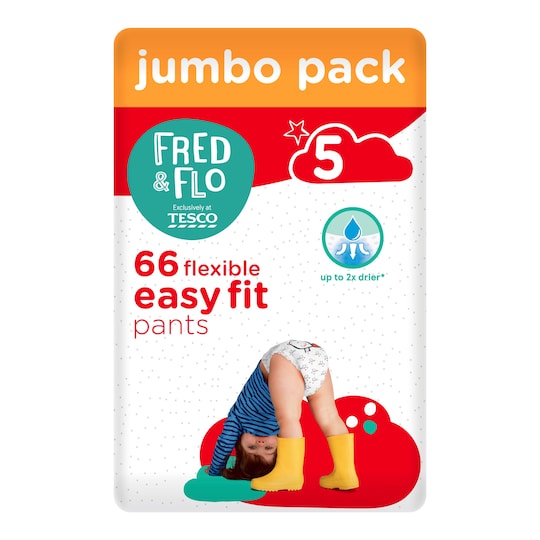 Fred Flo Easy Fit Pants Jumbo Pack Size 5 66 Pack Tesco Groceries fred-flo-easy-fit-pants-jumbo-pack-size-5-66-pack-tesco-groceries
