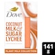 image 1 of Dove Bar Coconut Milk & Sugar Lychee 141g