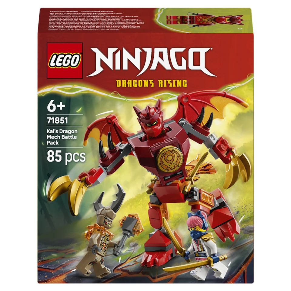 obrázok 1 z LEGO NINJAGO 71851 Kaiov bojový balíček s dračím oblekom