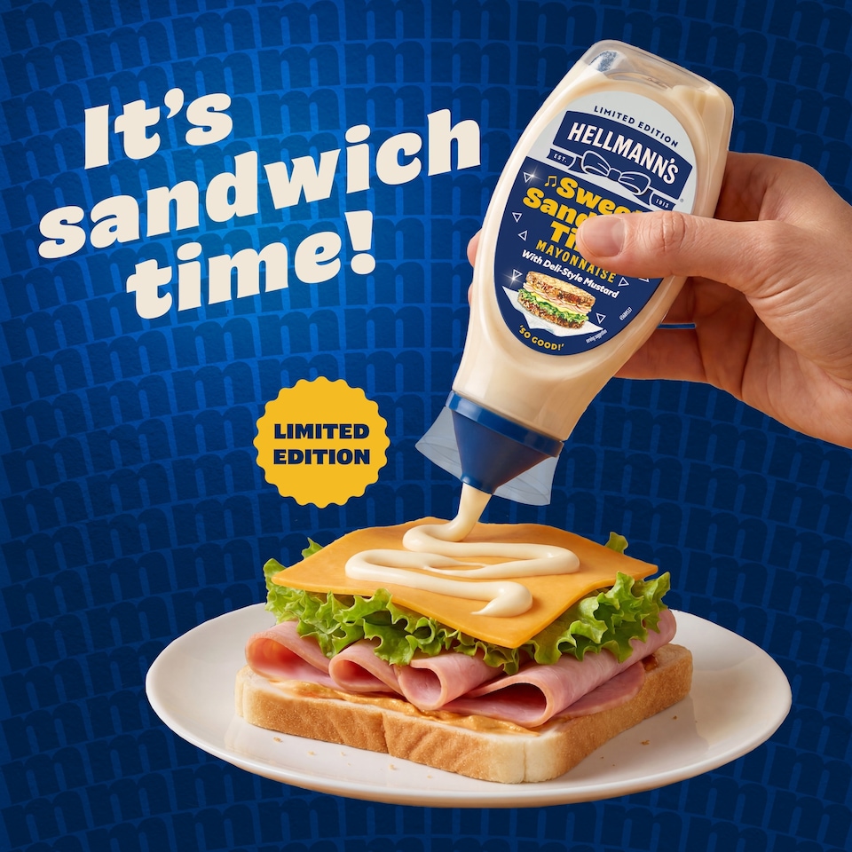 image 1 of Hellmann’s Sweet Sandwich Time Mayonnaise with Mustard Limited Edition 430 Ml