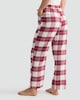 image 3 of F&F Cotton Blend Check Print Pyjama Bottoms in Multi Red