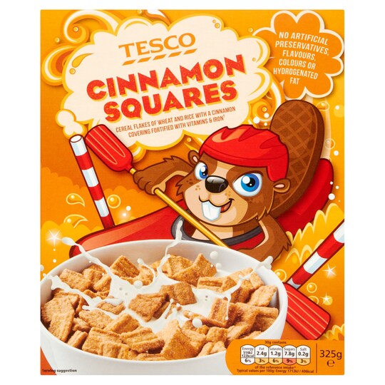 Tesco Cinnamon Squares 325G