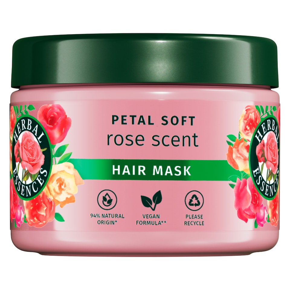 Obrázek 1 pro produkt Maska na Vlasy Herbal Essences Rose Scent Petal Soft 300ml Intenzivní Výživa Suchých Vlasů