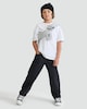 image 1 of F&F Boys Pure Cotton Straight Leg Denim Jeans in Black