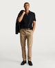 image 2 of The F&F Edit Supima® Cotton Zip Neck Polo Shirt in Navy