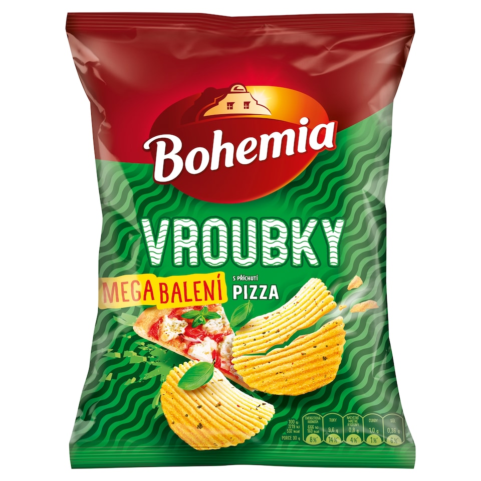 Bohemia Vroubky s příchutí pizza 190g