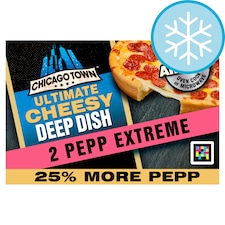Chicago Town Ultimate Cheesy Deep Dish Pepperoni Extreme Pizza 2 x 163g