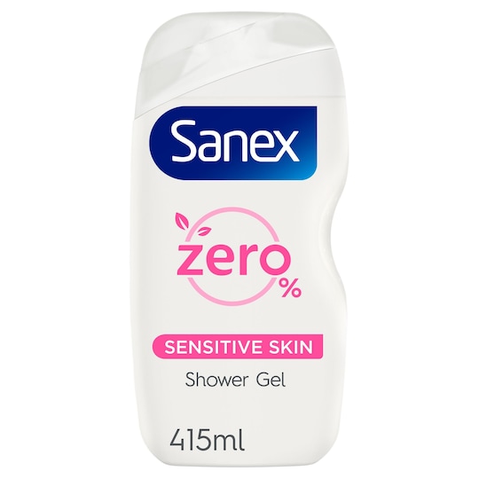 Sanex Zero Sensitive Skin Shower Gel 415Ml Tesco Groceries