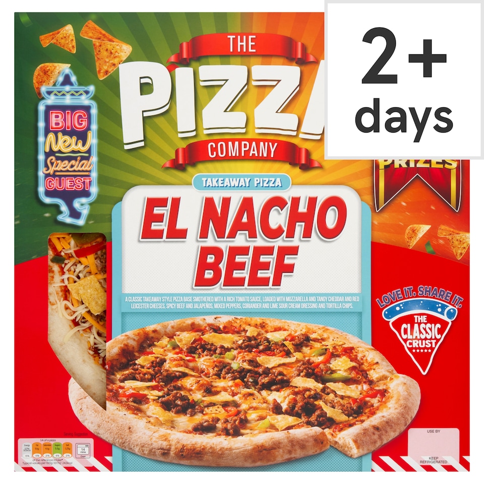 The Pizza Company El Nacho Beef Pizza 535g