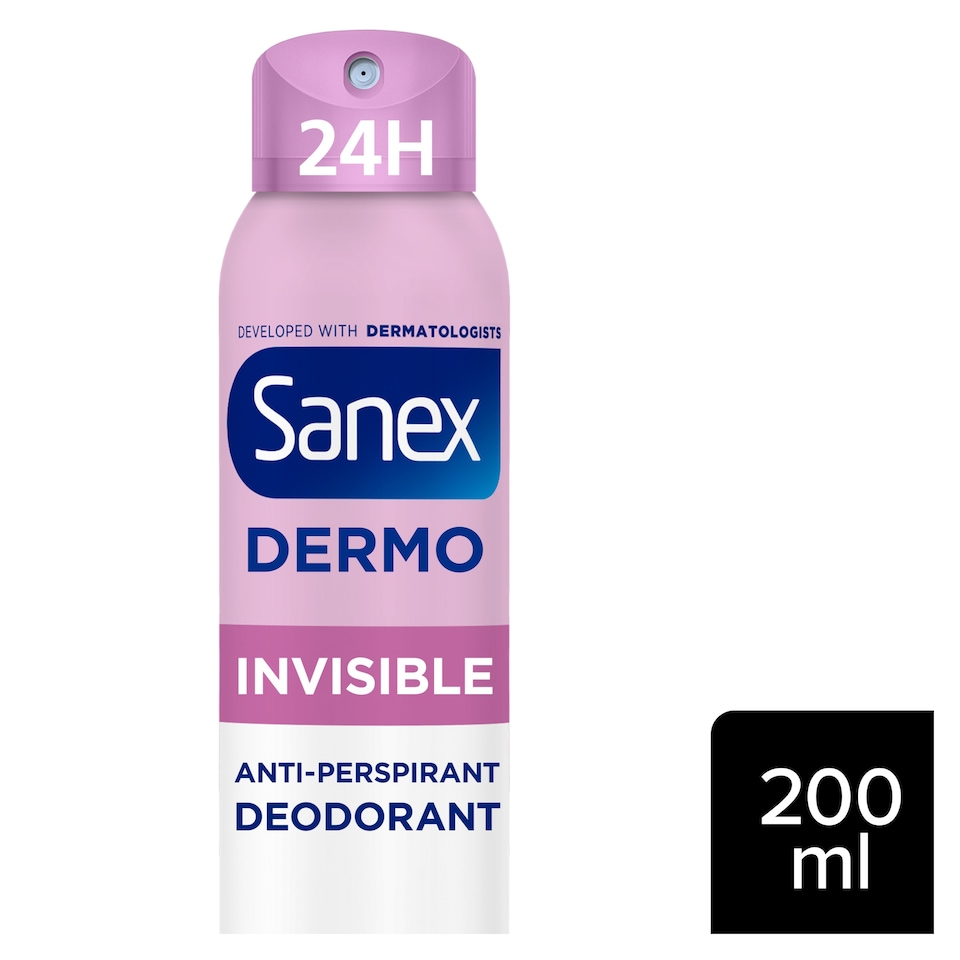 image 1 of Sanex Dermo Invisible 24 Hr Antiperspirant Deodorant 200ml