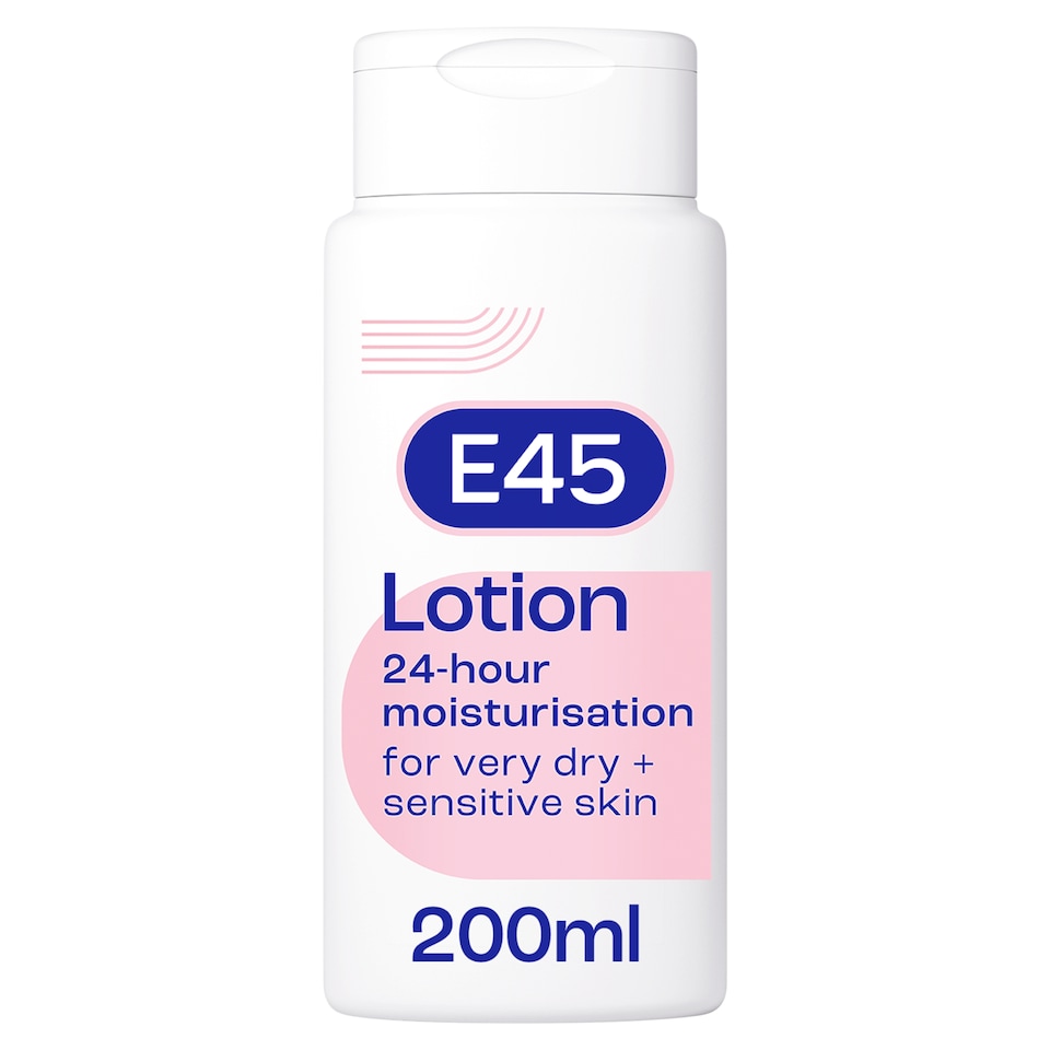 image 1 of E45 Moisturiser Body Lotion for Dry & Sensitive Skin 200ml