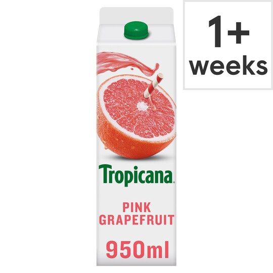 Tropicana Pink Grapefruit Juice 950Ml Tesco Groceries