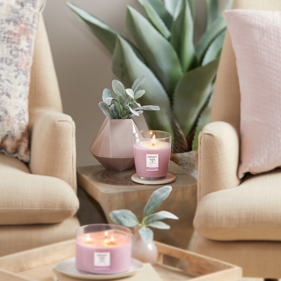 image 1 of Natures Wick 284G Candle- Woodland Rose
