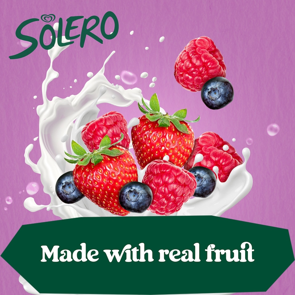 image 1 of Solero Berry Bliss Ice Cream Lollies 3 x 90ml