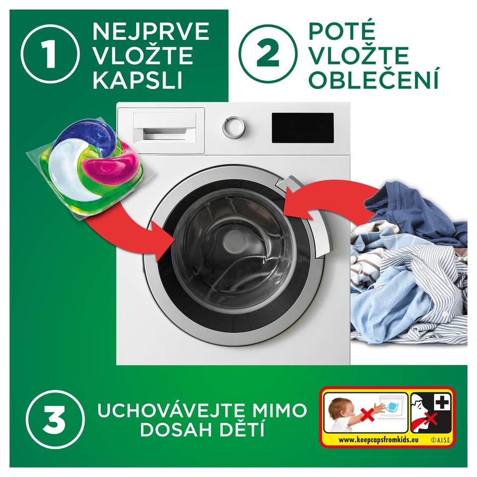 Obrázek 1 pro produkt Ariel ULTRA POWER PODS, Kapsle Na Praní S Tekutým Pracím Prostředkem, 18 Praní, Color+