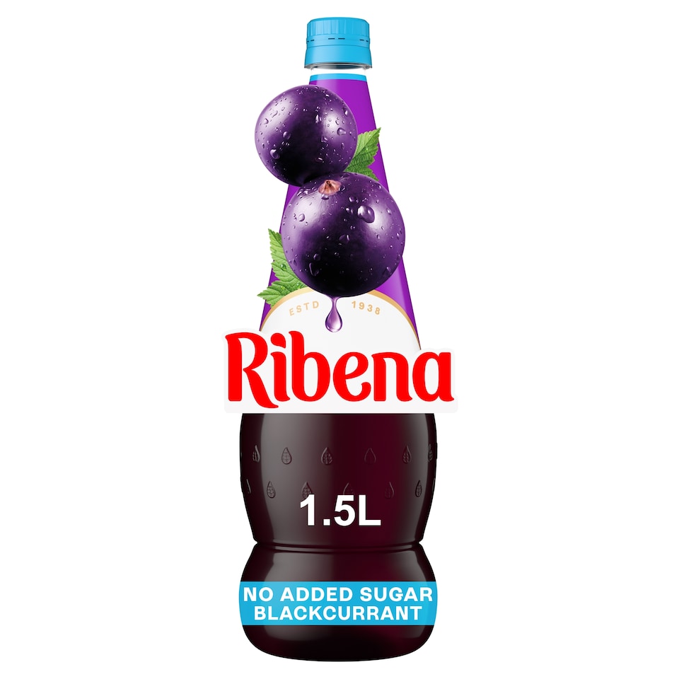 image 1 of Ribena Blackcurrant Squash No Added Sugar 1.5L