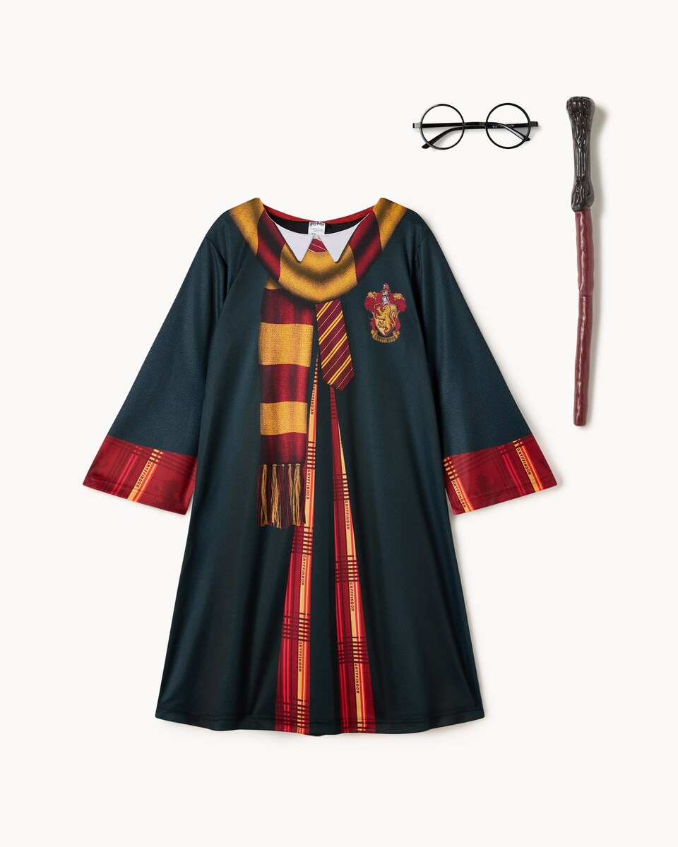 image 1 of Harry Potter Gryffindor Fancy Dress Costume in Black
