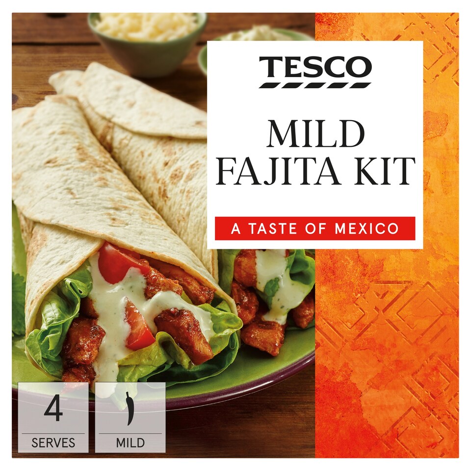 Tesco Mild Fajita Kit 470G