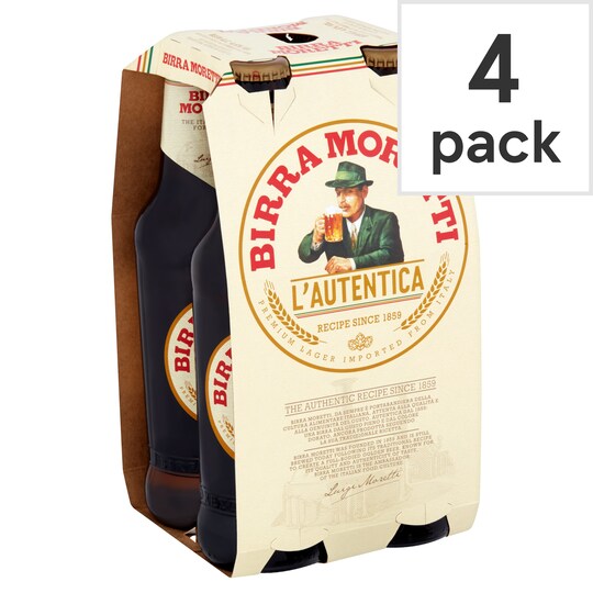 Birra Moretti 4 Pack 330Ml Bottle Tesco Groceries