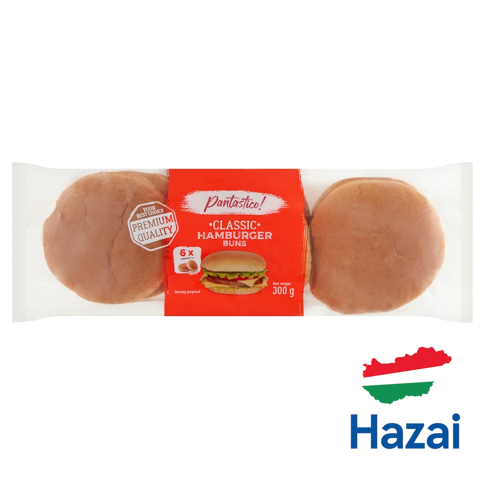 Pantastico! Classic hamburgerzsemle 6 x 50 g (300 g)