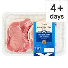 Tesco Pork Loin Chops 2 Pack 450G