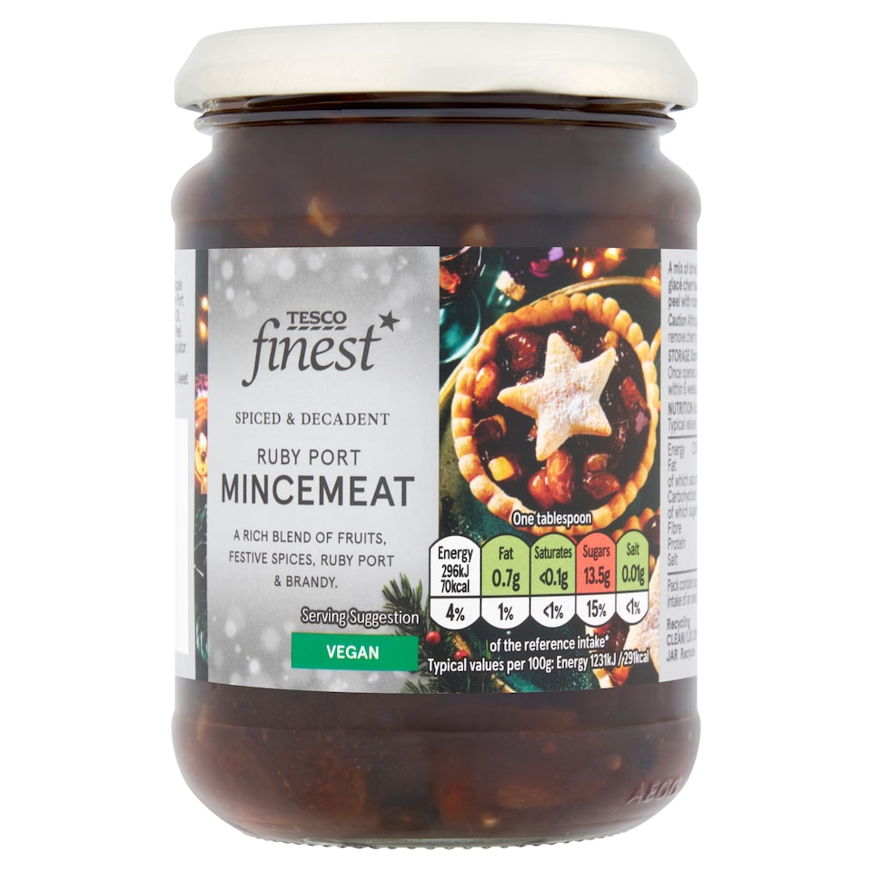 Tesco Finest Mincemeat 411G