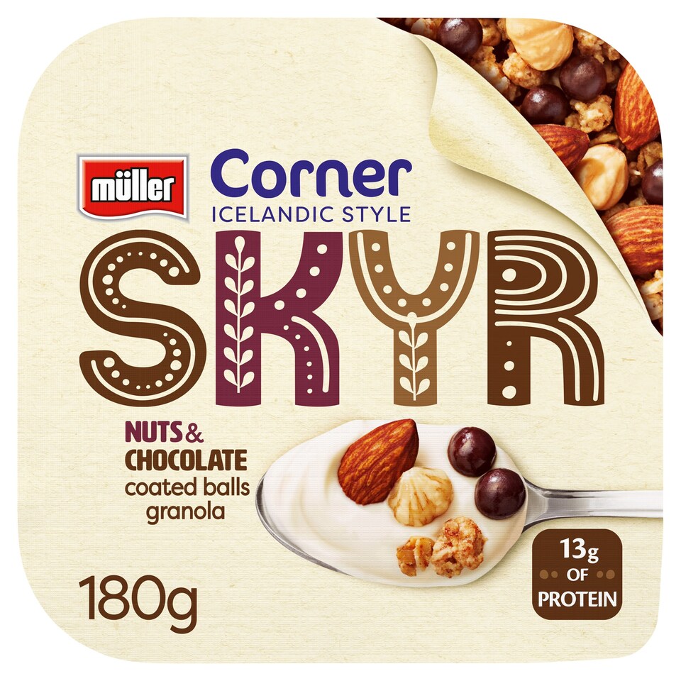 Muller Corner Skyr Nuts & Chocolate Balls Granola 180G Tesco Groceries
