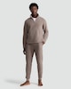 image 2 of F&F Fleece Half Zip Pyjama Top in Brown