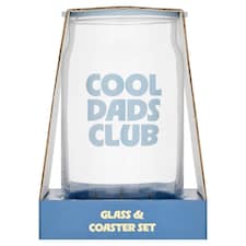 Tesco Father's Day Can Glass & Coaster