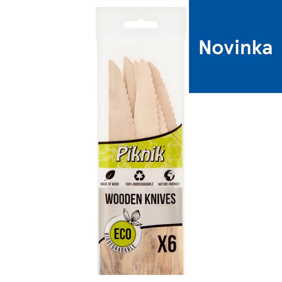 Piknik Drevené nože 6 ks