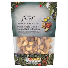 Tesco Finest Sweet Maple Chilli & Smoked Nut Selection 225g