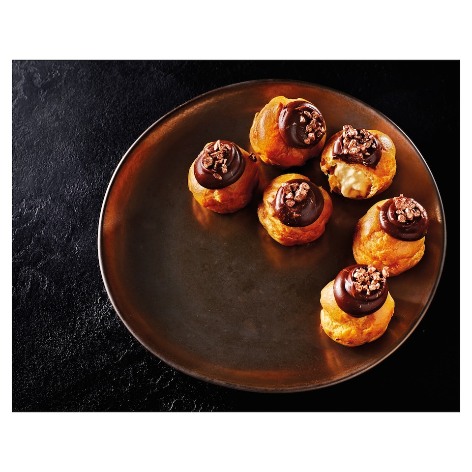 image 1 of Tesco Finest Dine In Salted Caramel Profiteroles 6pk