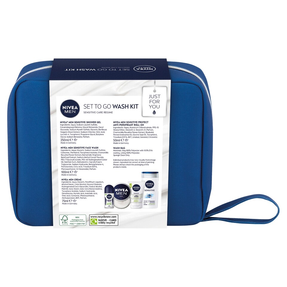 image 1 of Nivea Men Set To Go Wash Kit