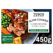 Tesco Lamb Shank In Mint Gravy 450G